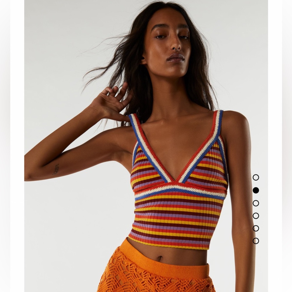 Zara striped tank top
